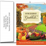 Promotional Thanksgiving Greeting Cards w/Imprinted Envelopes