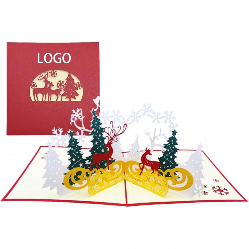 Promotional 3D Christmas Greeting Card