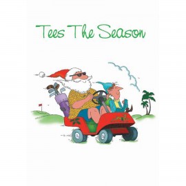 Tees the Season Golf Greeting Card with Logo