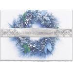 Logo Printed Wreaths In Hues Of Blue