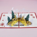 3D Exquisite Christmas Cards with Logo