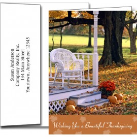 Thanksgiving Greeting Cards w/Imprinted Envelopes with Logo  Thanksgiving Greeting Cards w/Imprinted Envelopes with Logo