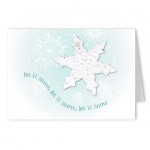 Seed Paper Shape Holiday Greeting Card Logo Printed