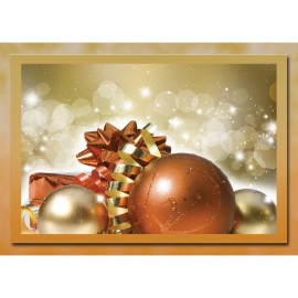 Customized Gold on Gold Ornaments Greeting Card