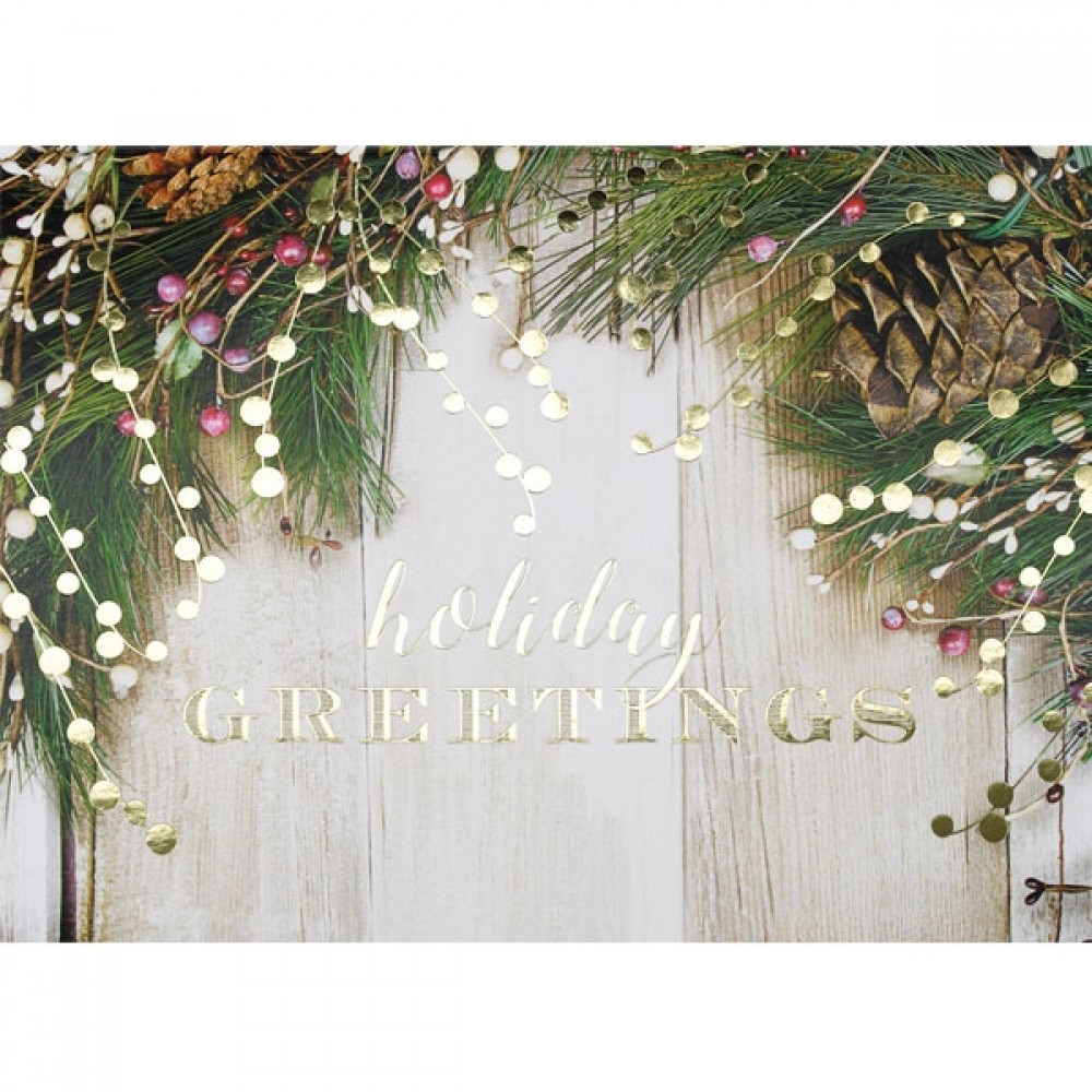Customized Rustic Holiday Card