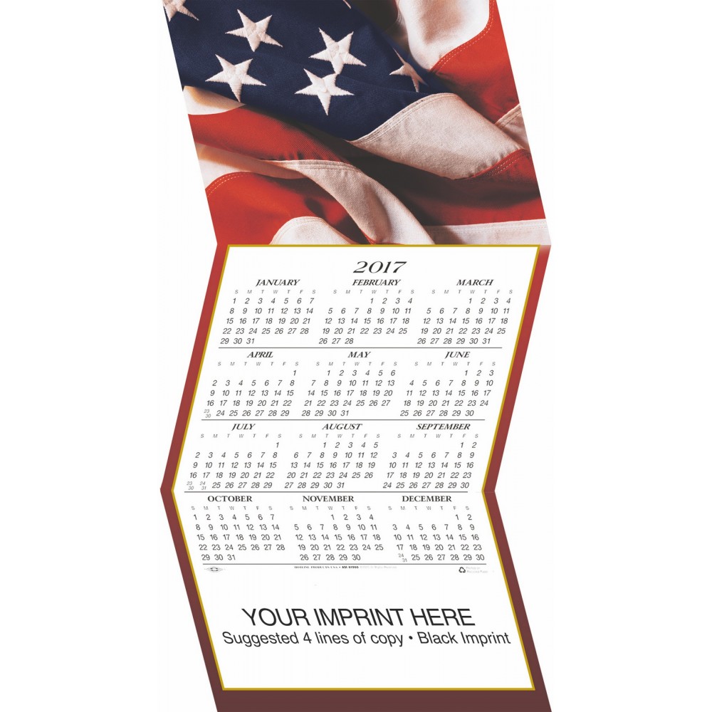 American Flag Greeting Card Calendar Branded American Flag Greeting Card Calendar Branded