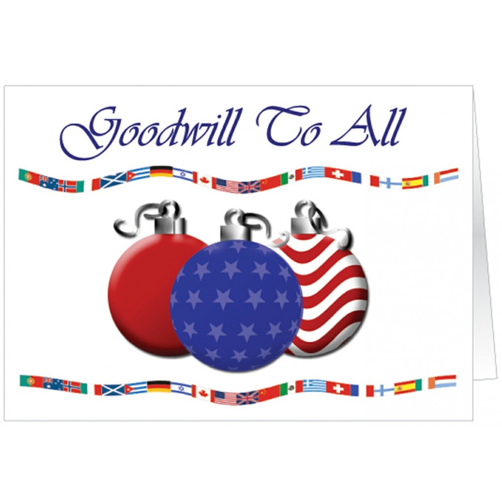 America Holiday Greeting Card with Logo