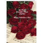 Customized Beautiful Music Together Valentine Card