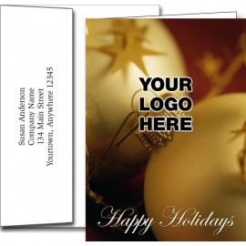 Logo Branded Logo Holiday Greeting Cards w/Imprinted Envelopes (5"x7")