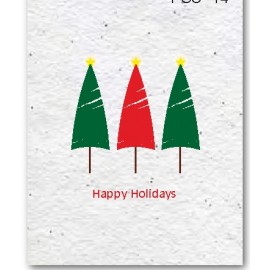 Plantable Seed Happy Holiday Cards w/Christmas Tree with Logo  Plantable Seed Happy Holiday Cards w/Christmas Tree with Logo