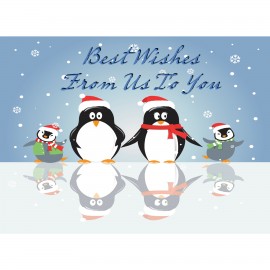 Customized Penguins Greeting Card