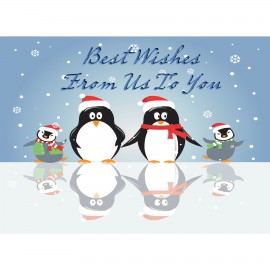 Customized Penguins Greeting Card  Customized Penguins Greeting Card