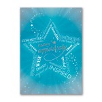 Happy Anniversary Star Anniversary Card Custom Imprinted