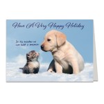 Custom Too Cute Holiday Greeting Card