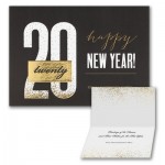 Logo Printed Modern New Year Holiday Card