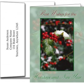 Custom Holiday Greeting Cards w/Imprinted Envelopes  Custom Holiday Greeting Cards w/Imprinted Envelopes