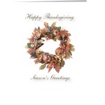 Promotional Thanksgiving/Season's Greetings Wreath Greeting Card