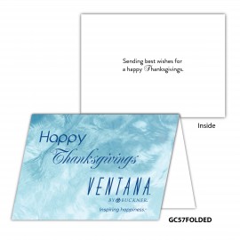 Folded Greeting Card (5"x7") with Logo