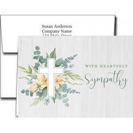 Promotional Sympathy Greeting Cards w/Imprinted Envelopes