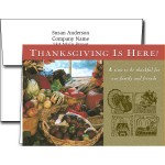 Thanksgiving Greeting Cards w/Imprinted Envelopes with Logo