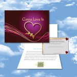 Personalized Cloud Nine Valentine's Day/Love Music Download Greeting Card