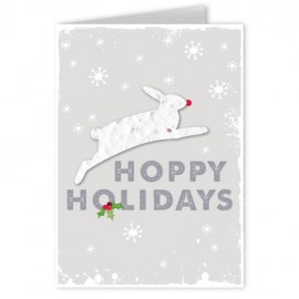 Seed Paper Shape Holiday Greeting Card - Design BL with Logo