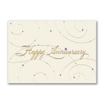 Script Anniversary Card Custom Imprinted