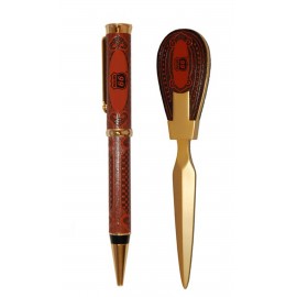 Ibellero Ballpoint Pen & Letter Opener Set with Logo  Ibellero Ballpoint Pen & Letter Opener Set with Logo