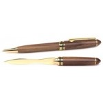 Personalized Illusion Wooden Ballpoint Pen & Letter Opener Set