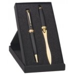 Inluxus Twist Action Ballpoint Pen & Letter Opener Small Box Gift Set with Logo
