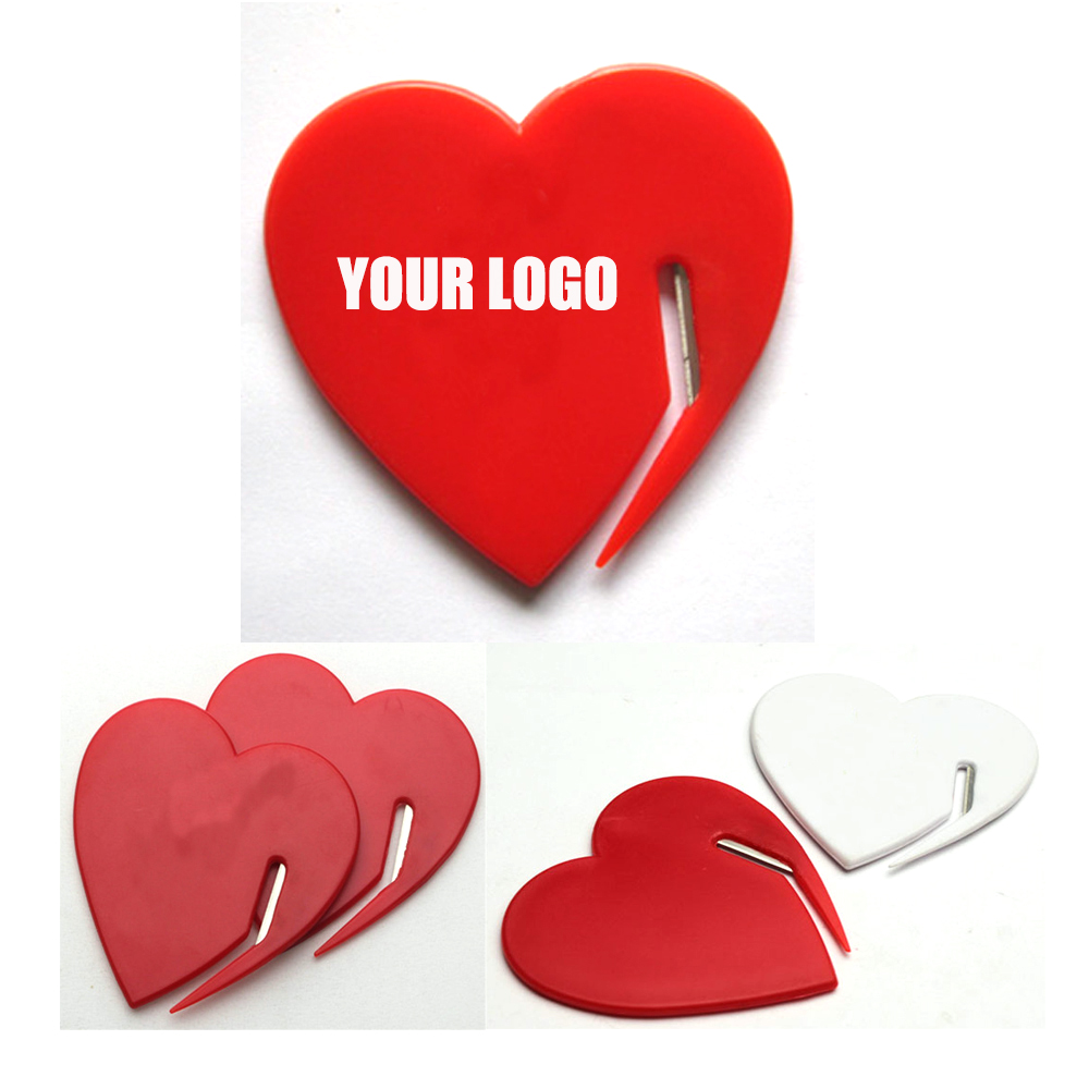 Heart Shape Letter Opener with Logo