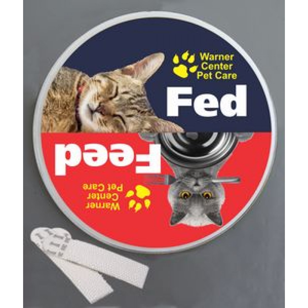 Feed The Cat Wallminder - 4" with Logo
