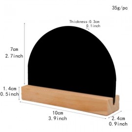 Promotional Semi-Circle Tabletop Message Blackboard  Promotional Semi-Circle Tabletop Message Blackboard