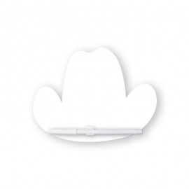 Personalized Memo Board - 8"X8" Cowboy Hat Custom Printed Memo Board w/Magnets or Tape on Back