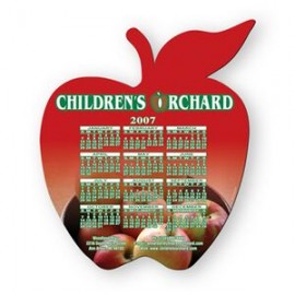 Custom Imprinted Apple Shape Stock Vinyl Magnet - 20mil