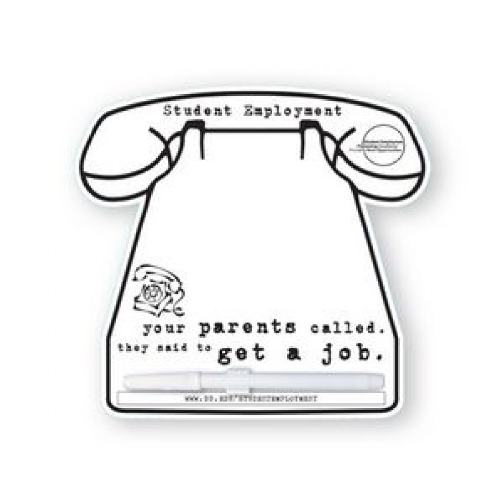8"X8" Telephone Custom Printed Memo Board w/Magnets or Tape on Back Custom Imprinted 8"X8" Telephone Custom Printed Memo Board w/Magnets or Tape on Back Custom Imprinted