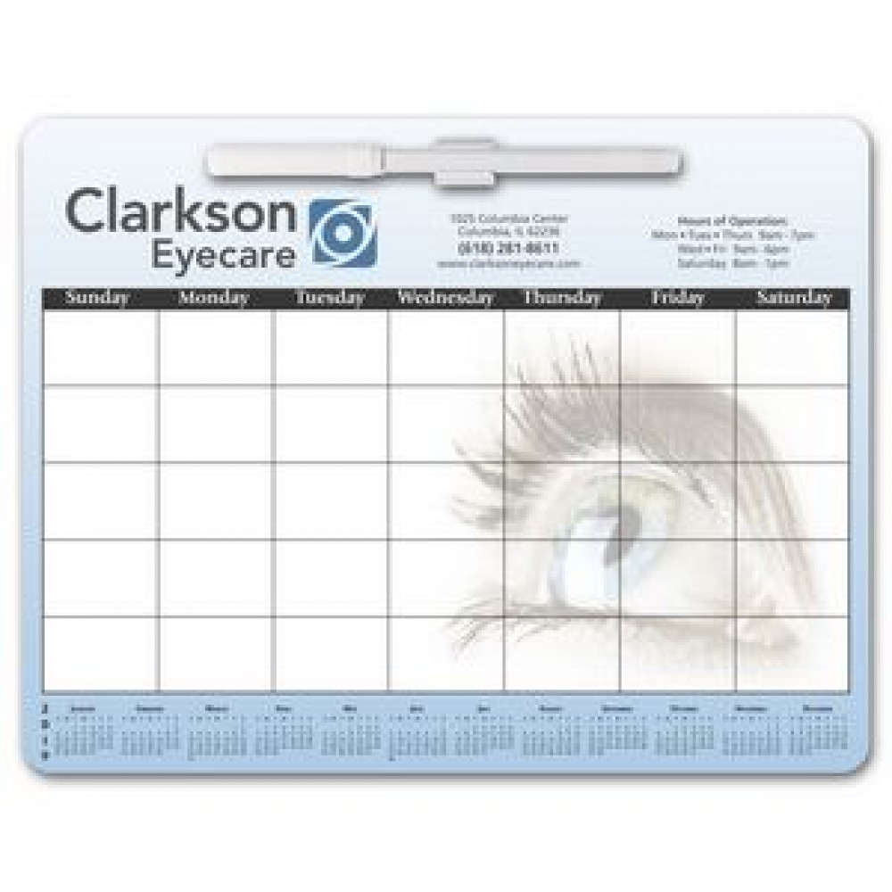 Promotional Memo Board Calendar w/ Rem Adh Promotional Memo Board Calendar w/ Rem Adh