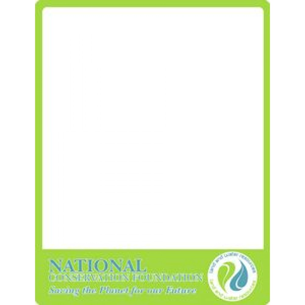 10 Mil. Write on/ Wipe off Premium Plastic Memo Board (Spot Color) with Logo
