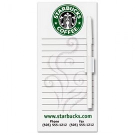 4" x 9.25" Rectangle Memo Board with Logo