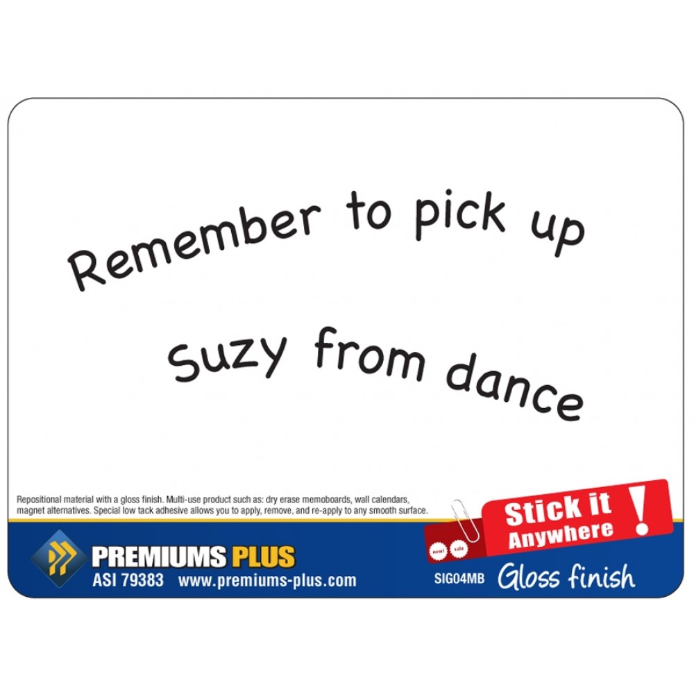 Promotional Stick-It Anywhere Gloss Memo Board (9.5"x7")