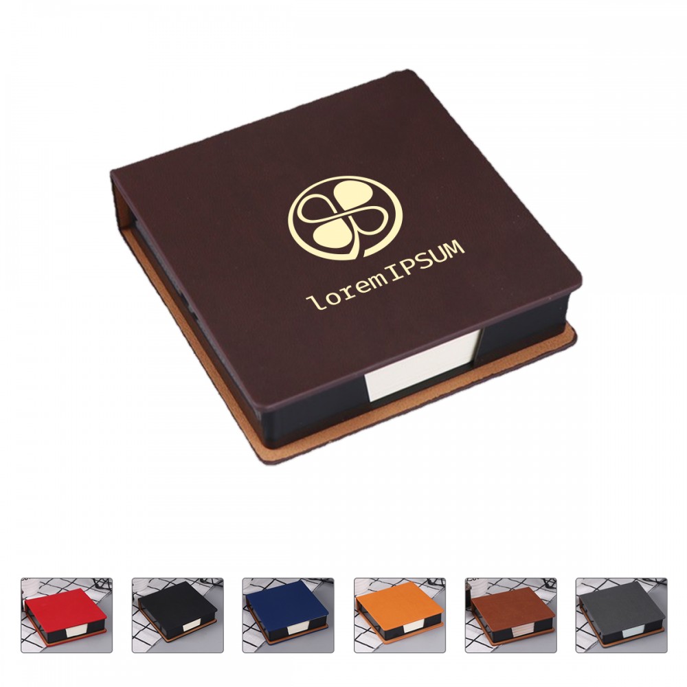 Custom Leather note storage box for business office