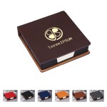 Custom Leather note storage box for business office