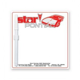 8"X8" Square Shape Custom Printed Memo Board w/Magnets or Tape on Back with Logo