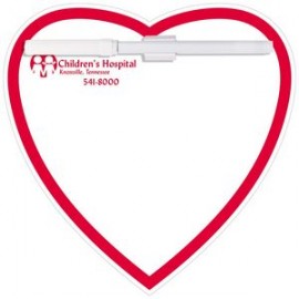 Customized Memo Board Heart w/ Rem Adh  Customized Memo Board Heart w/ Rem Adh