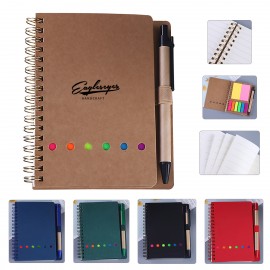 Spiral Sticky Notes Notebook with Logo