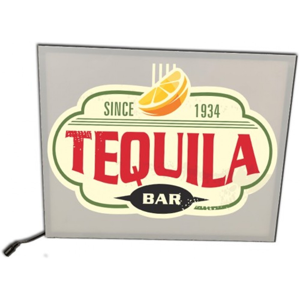Ultra-thin LED Rectangle Sign with Logo