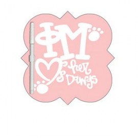 Square Clover Digital Memo Board with Logo