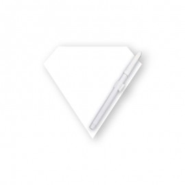 Personalized Memo Board - 8" X 8" Gem Diamond Custom Printed Memo Board w/Magnets or Tape on Back