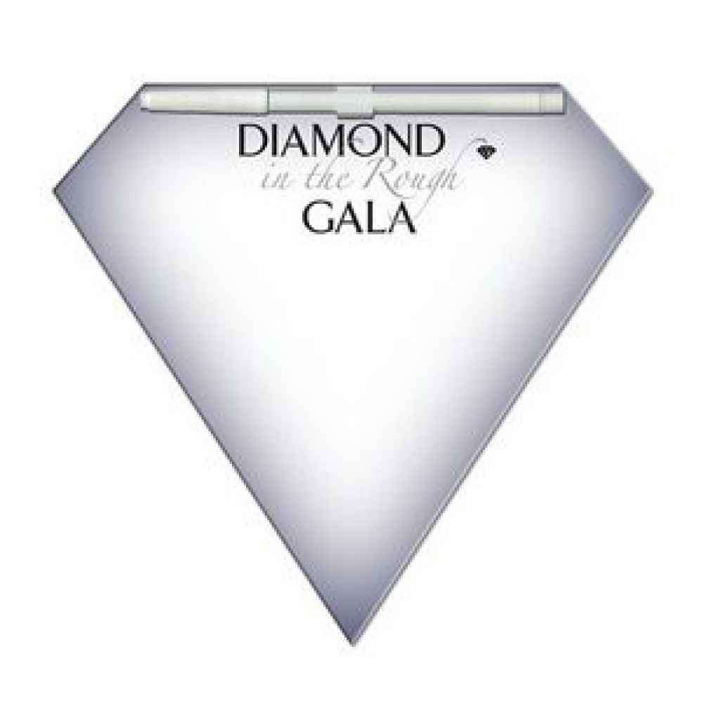 Personalized Diamond Gem Offset Printed Memo Board