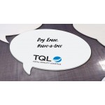 Paperless Notepads Chat Bubble Shape Logo Printed